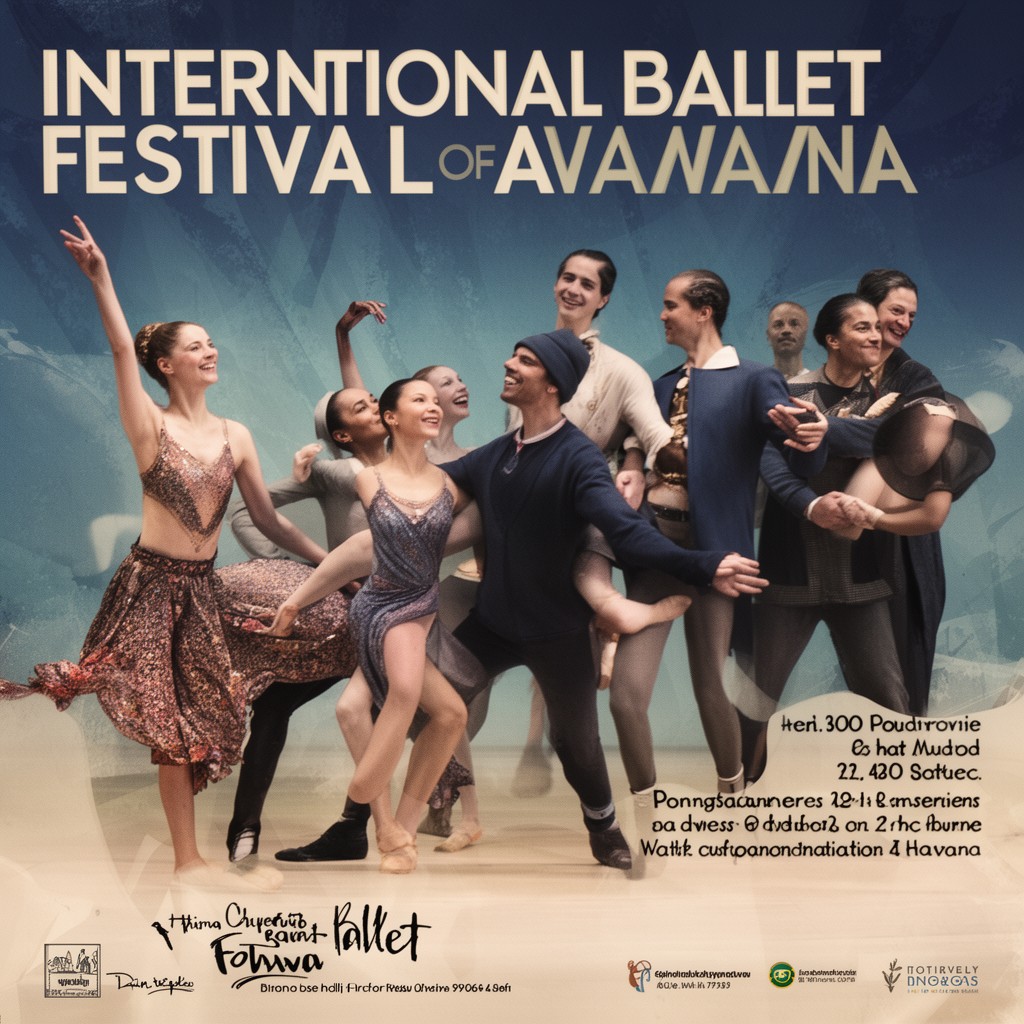 AI-generated illustration of International Ballet Festival of Havana