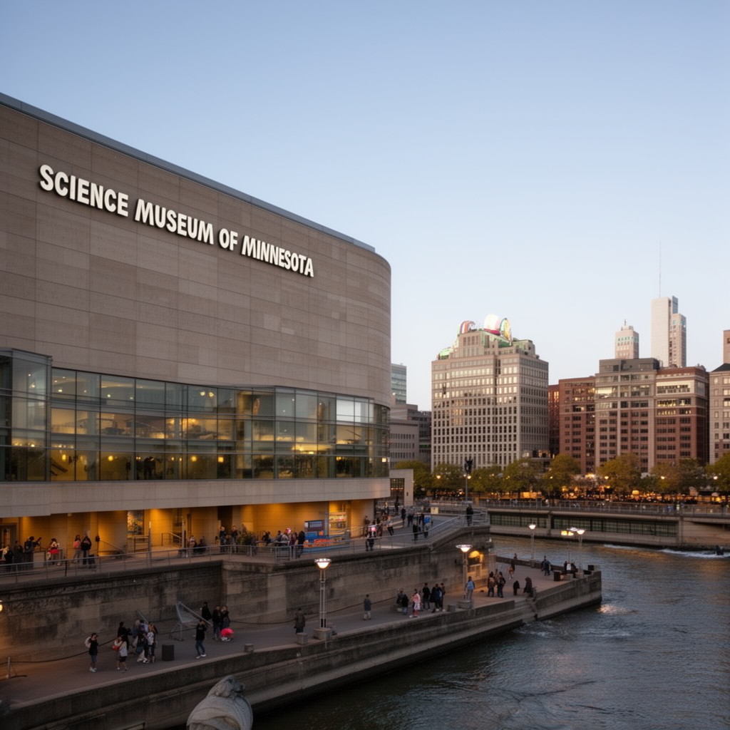 AI-generated illustration of Science Museum of Minnesota