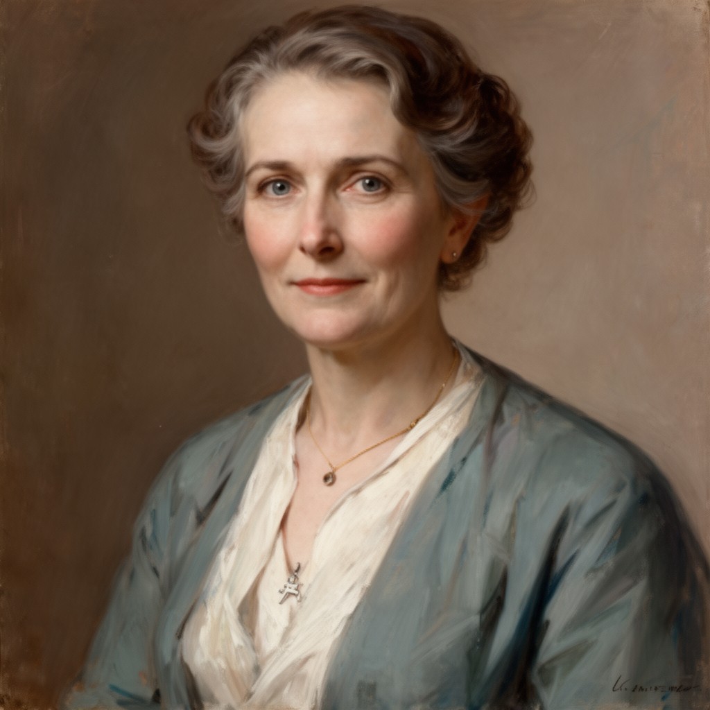 AI-generated illustration of Abby Aldrich Rockefeller