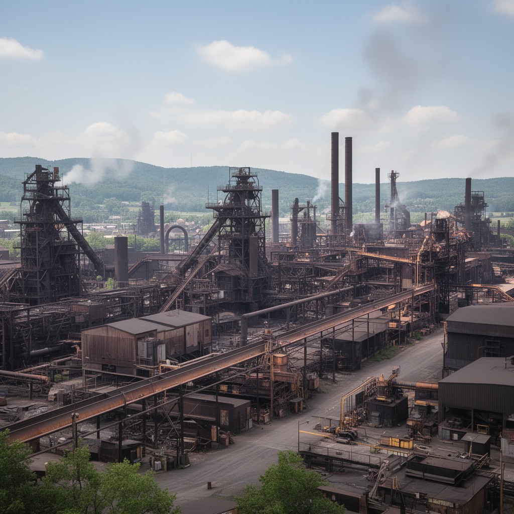 AI-generated illustration of Mon Valley Works