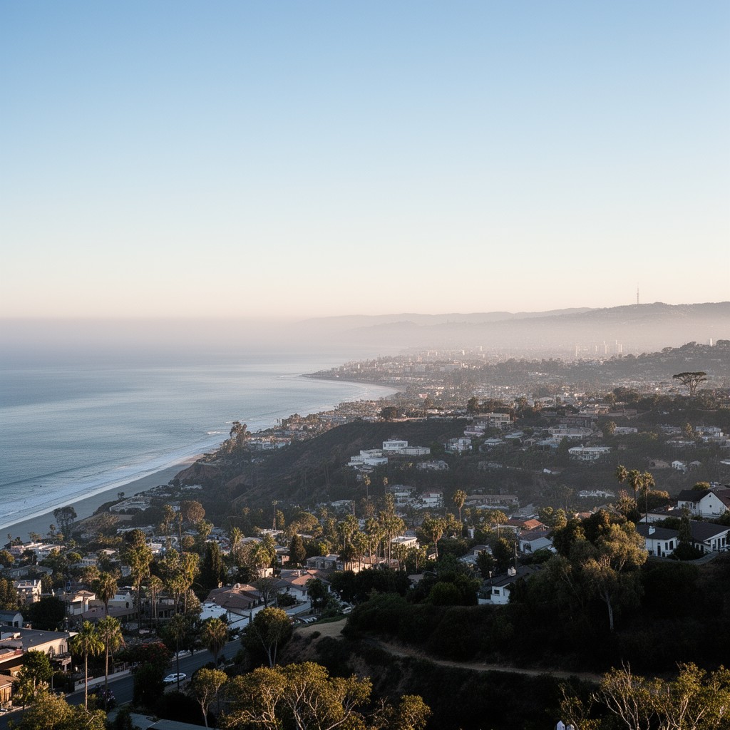 AI-generated illustration of Pacific Palisades