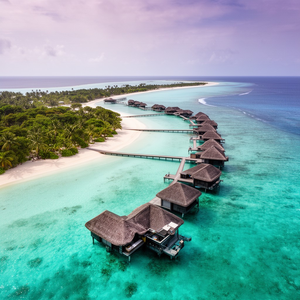 AI-generated illustration of Maldives