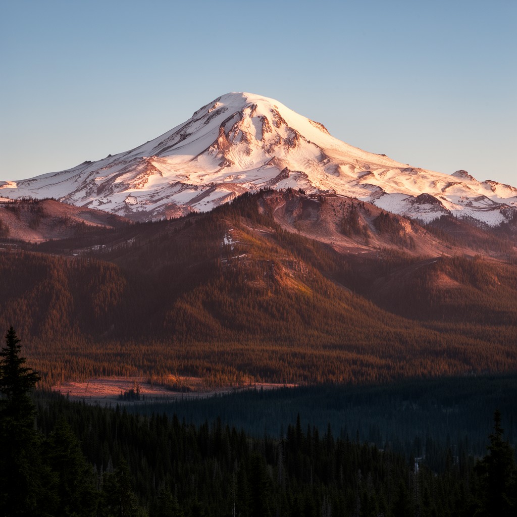 AI-generated illustration of Mount Hood