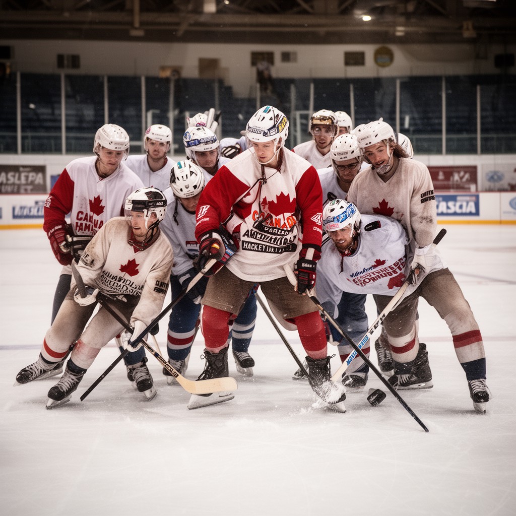 AI-generated illustration of Canadian-American Hockey League