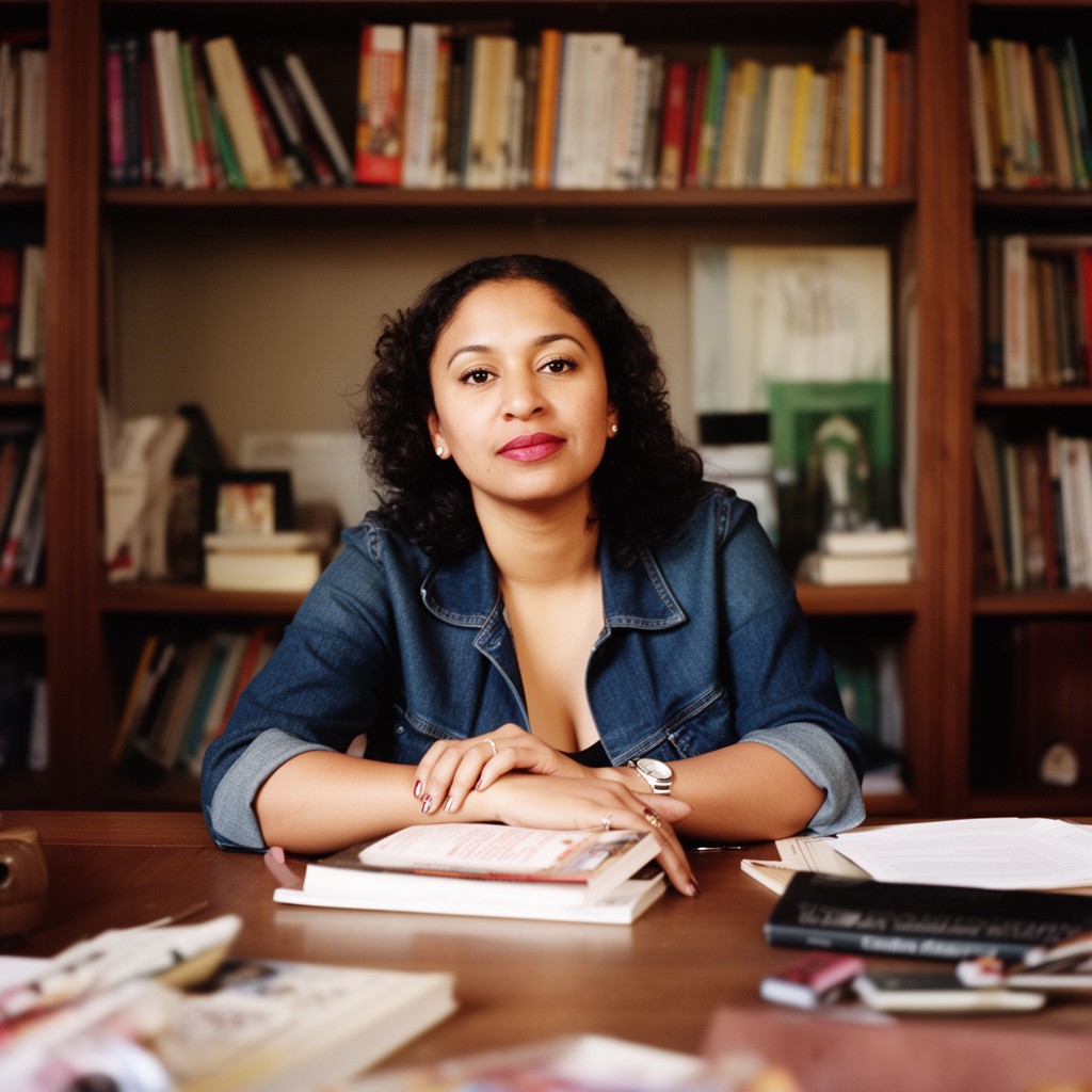 AI-generated illustration of Zadie Smith