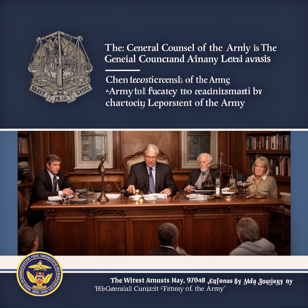 AI-generated illustration of General Counsel of the Army