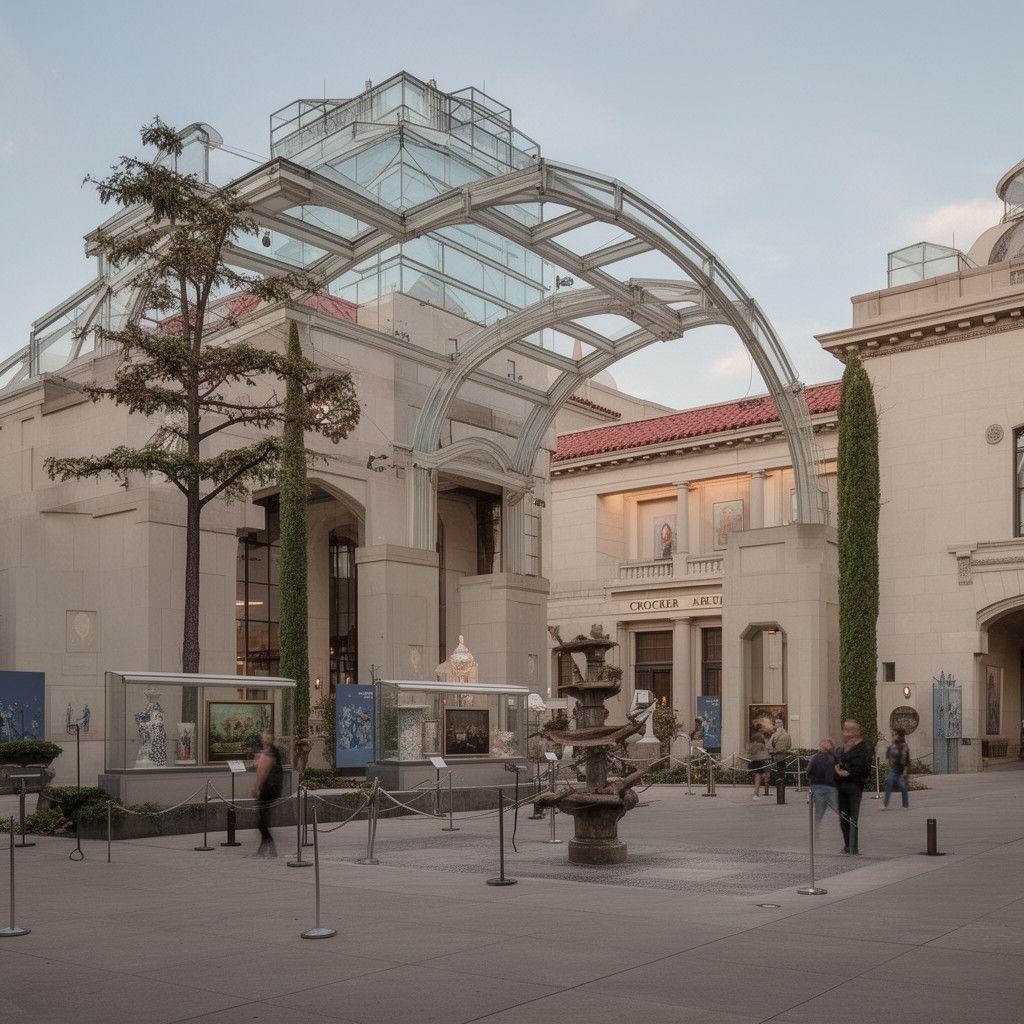 AI-generated illustration of Crocker Art Museum