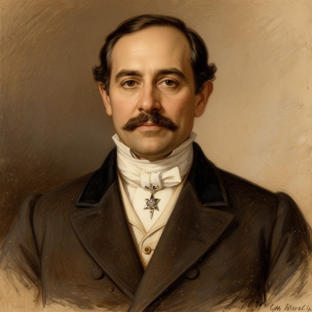 AI-generated illustration of Juan Enrique Rosales