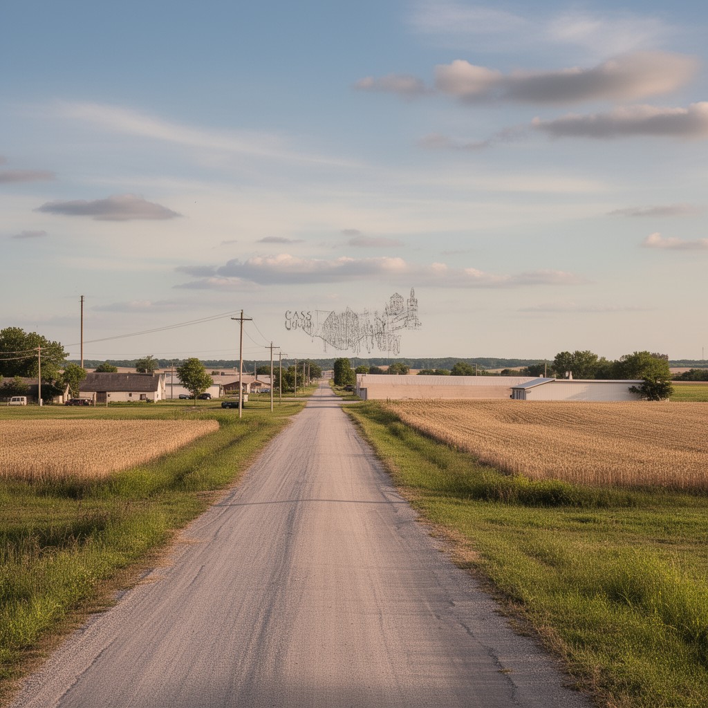 AI-generated illustration of Cass County, Iowa