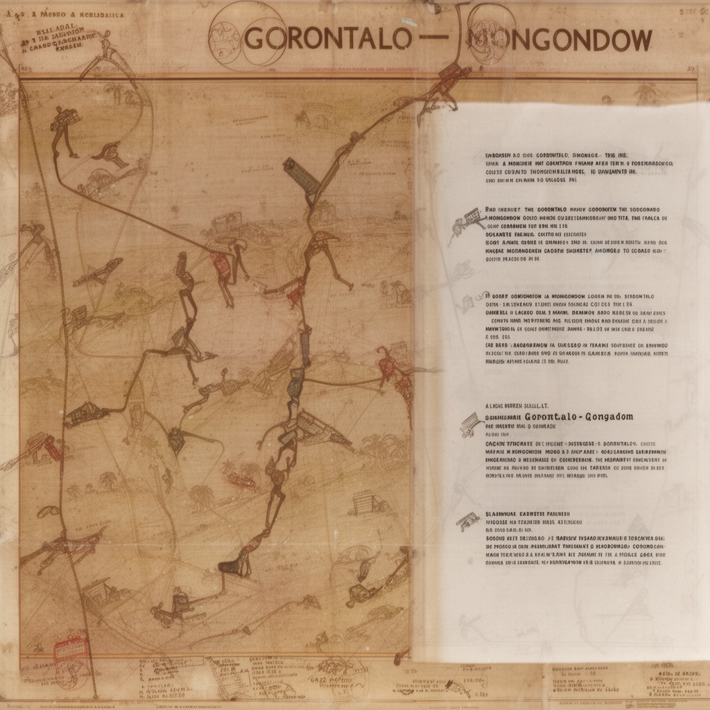 AI-generated illustration of Gorontalo–Mongondow languages