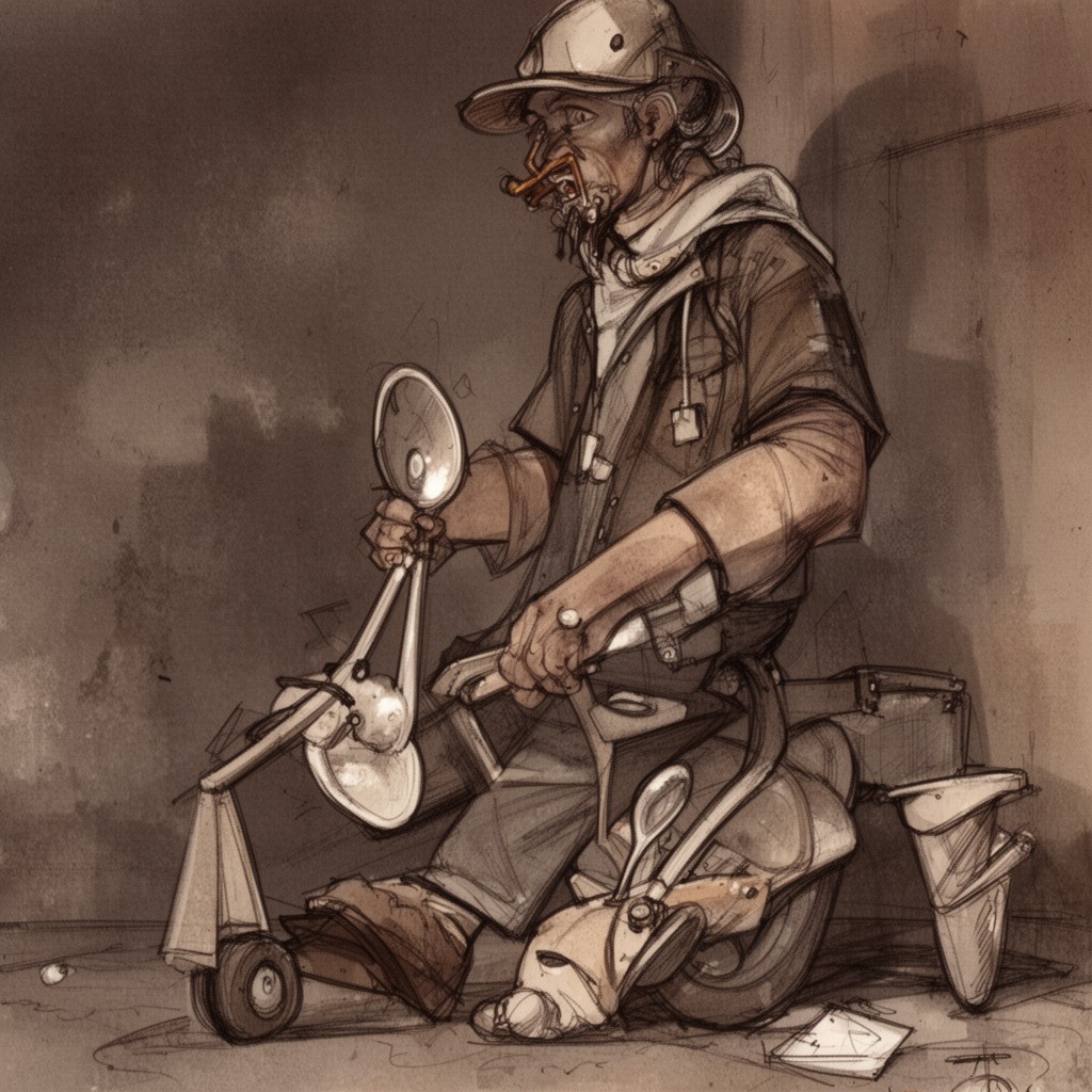 AI-generated illustration of Spoonman