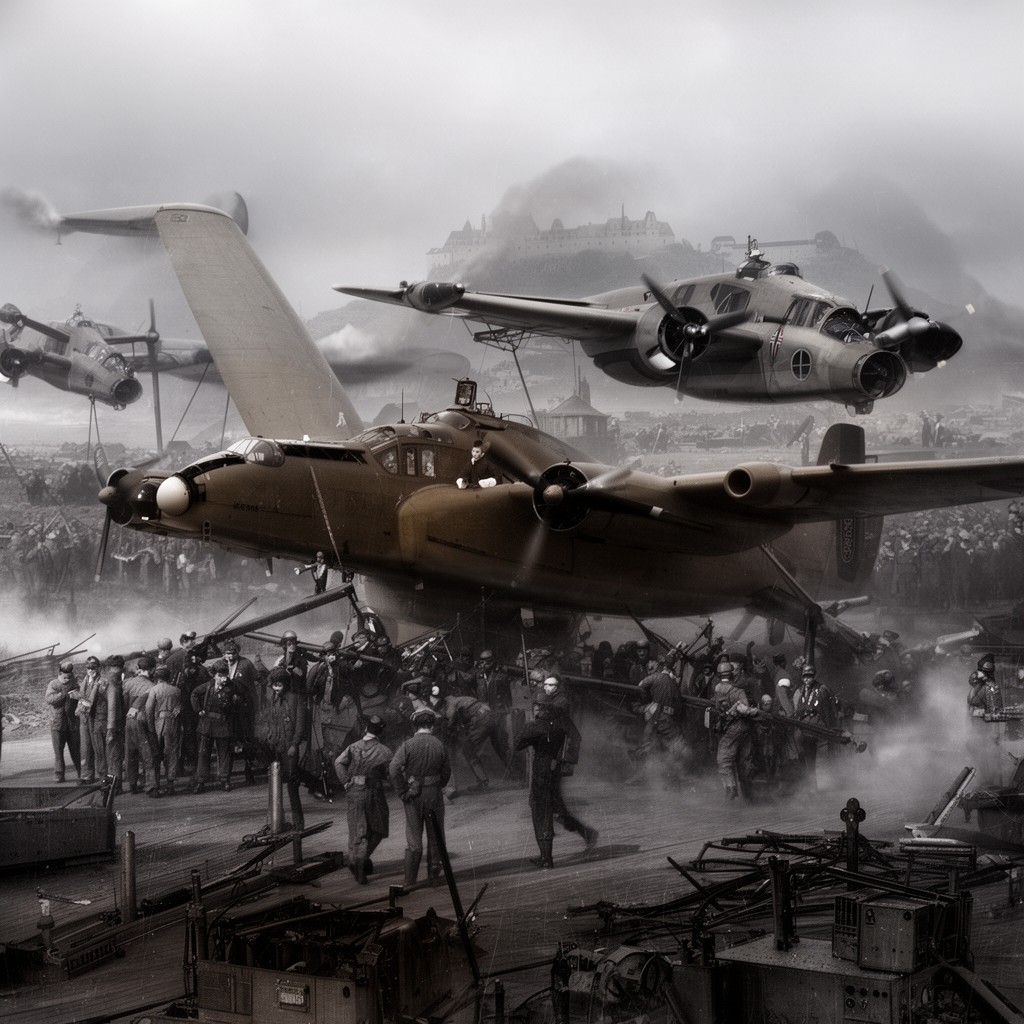 AI-generated illustration of Handley Page Halifax