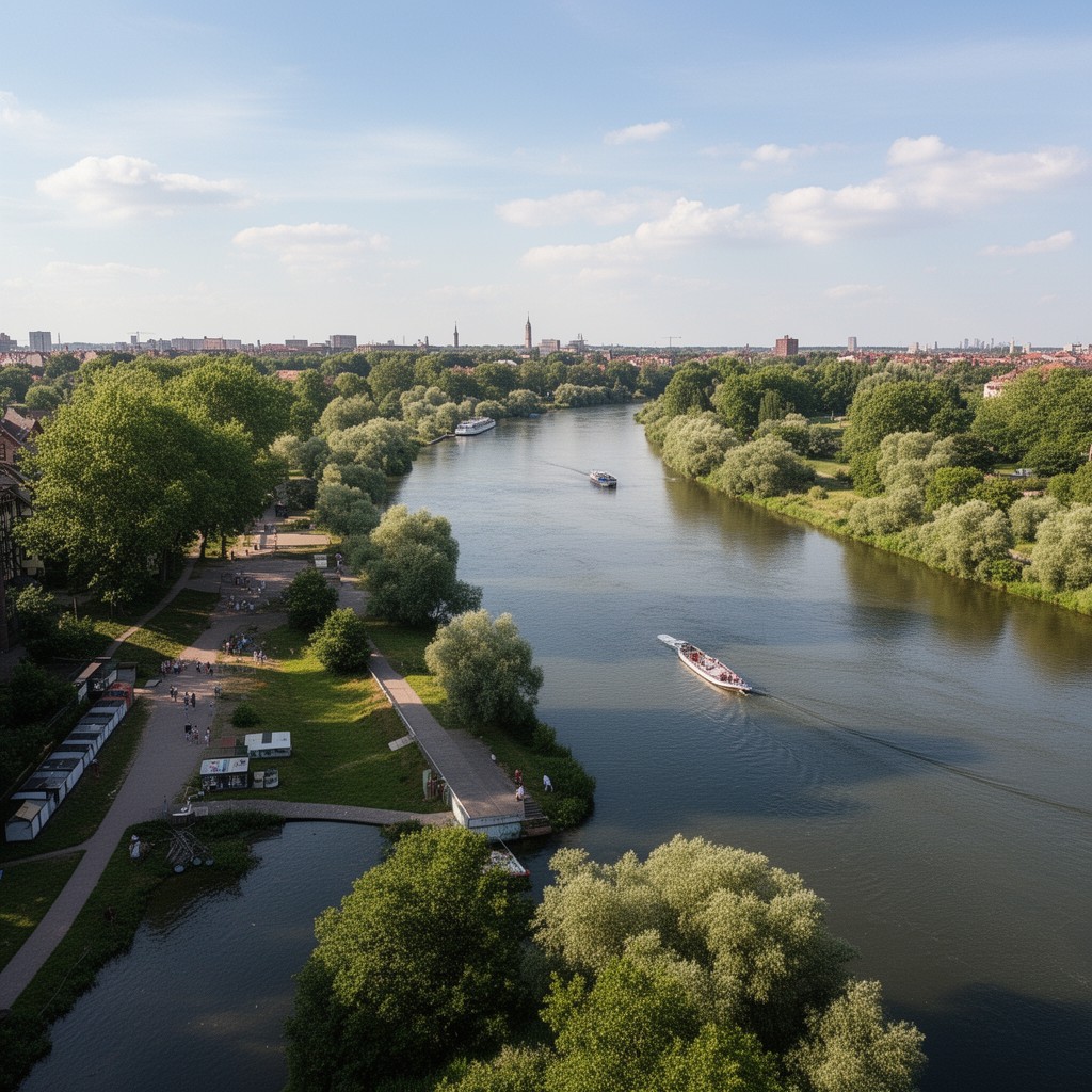 AI-generated illustration of Havel River