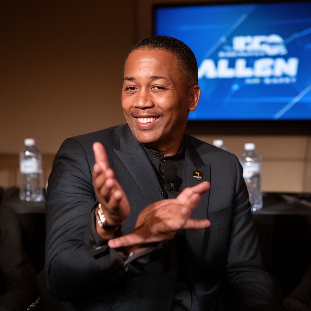 AI-generated illustration of Byron Allen