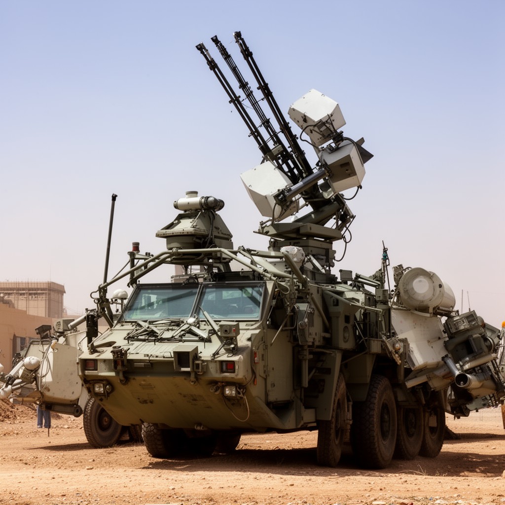 AI-generated illustration of Egyptian Air Defense Forces