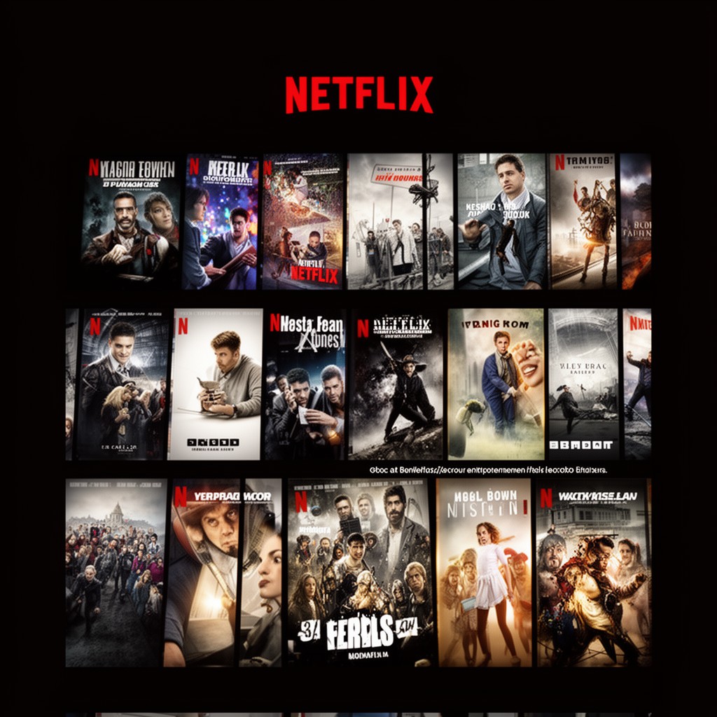 AI-generated illustration of Netflix, Inc.