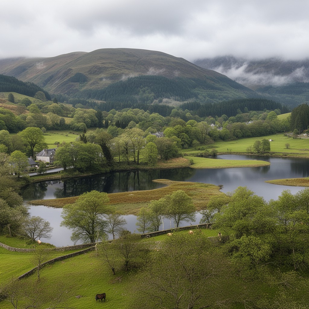 AI-generated illustration of Aberfoyle