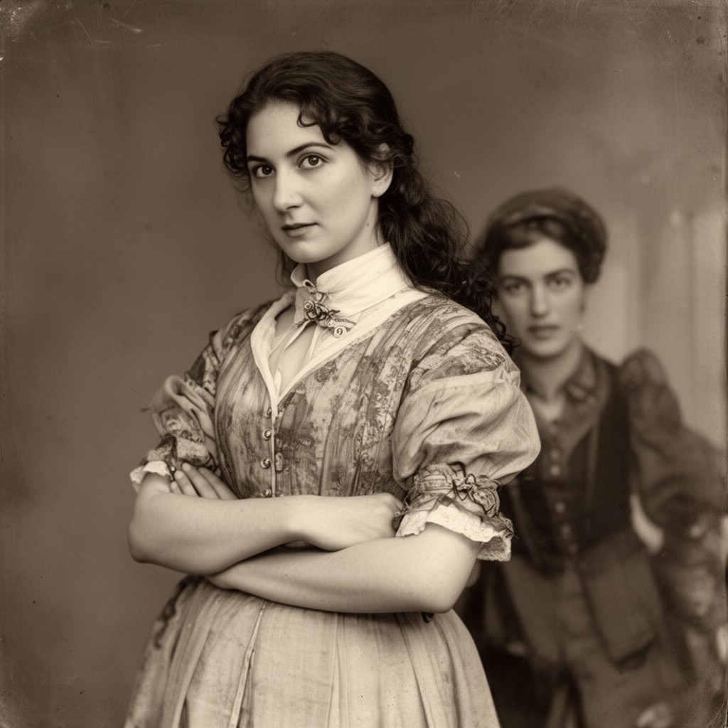 AI-generated illustration of Hannah Chaplin