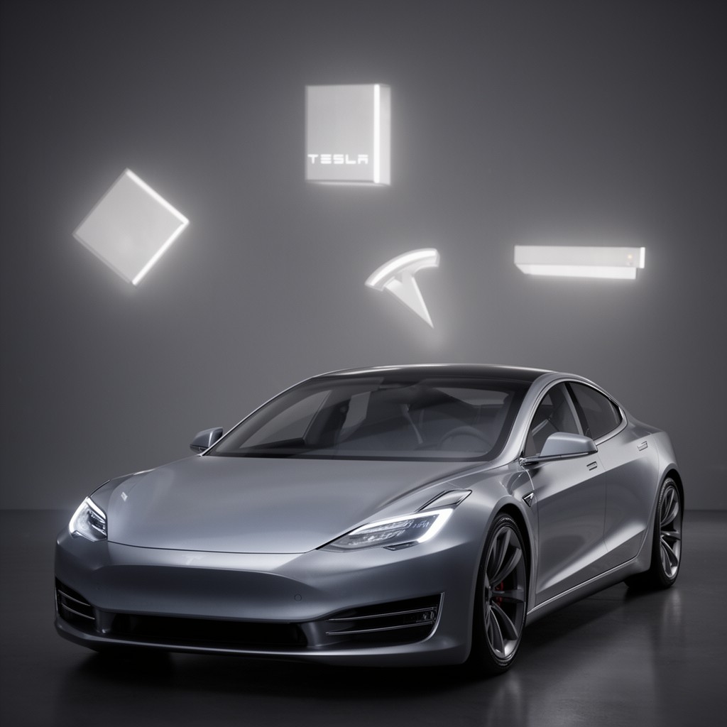 AI-generated illustration of Tesla, Inc.