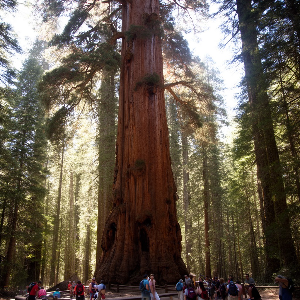 AI-generated illustration of General Sherman Tree