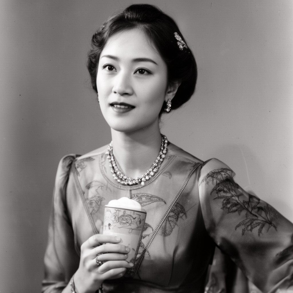 AI-generated illustration of Soong Mei-ling
