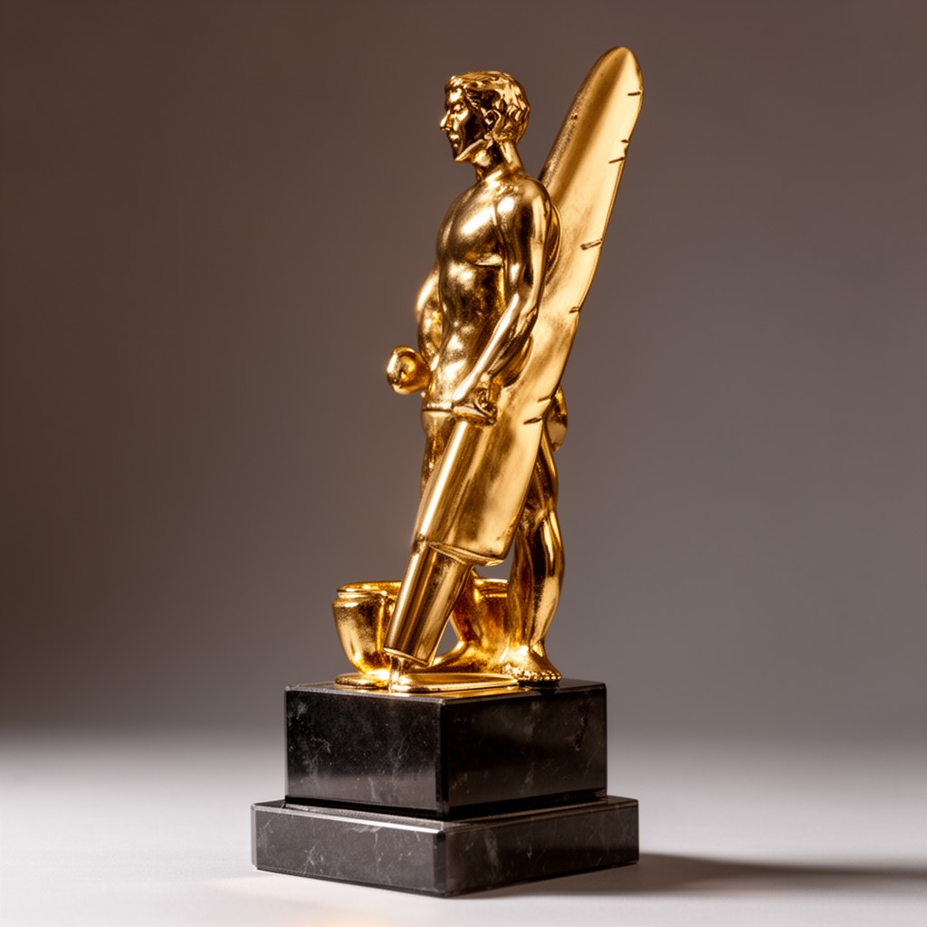 AI-generated illustration of Golden PEN Award