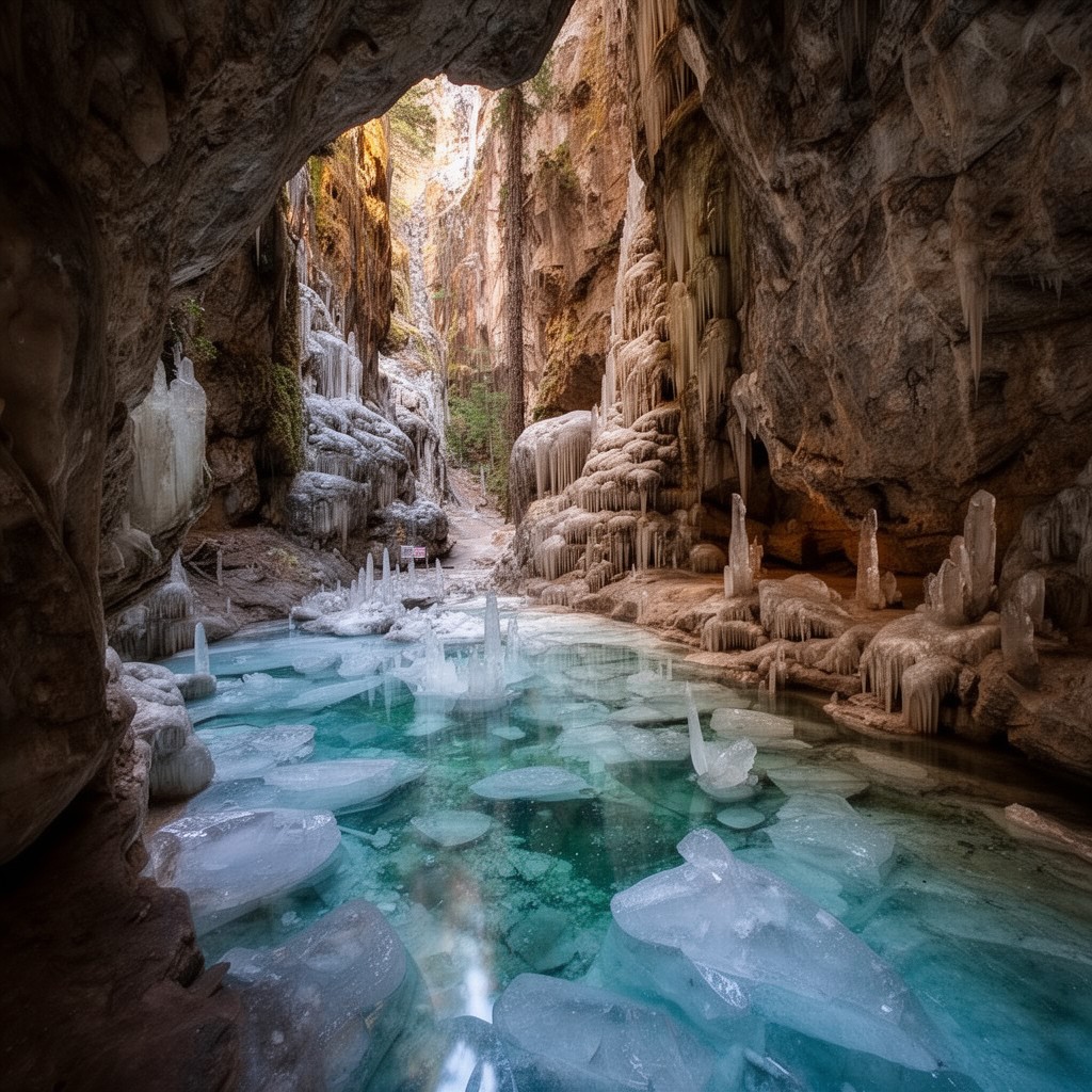 AI-generated illustration of Crystal Cave