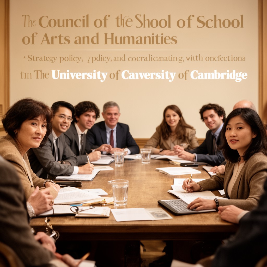 AI-generated illustration of Council of the School of Arts and Humanities
