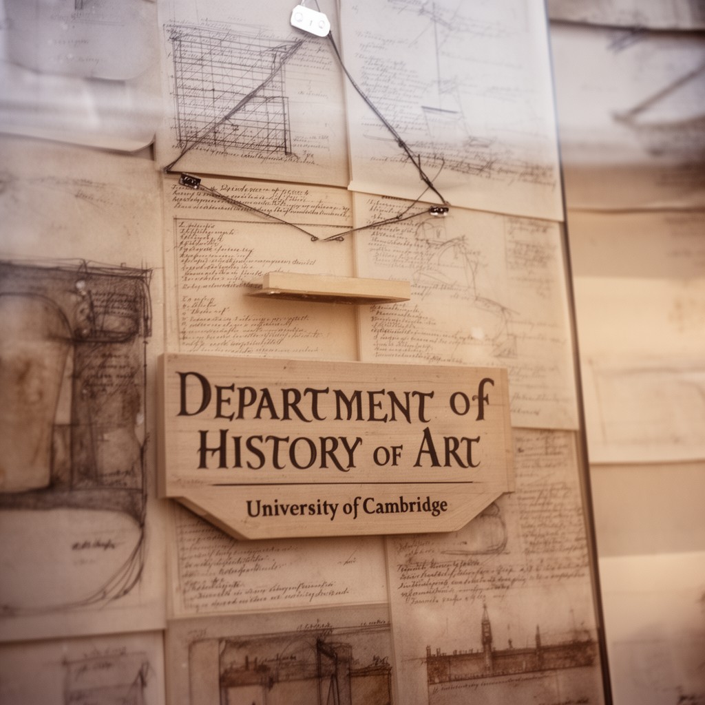 AI-generated illustration of Department of History of Art, University of Cambridge