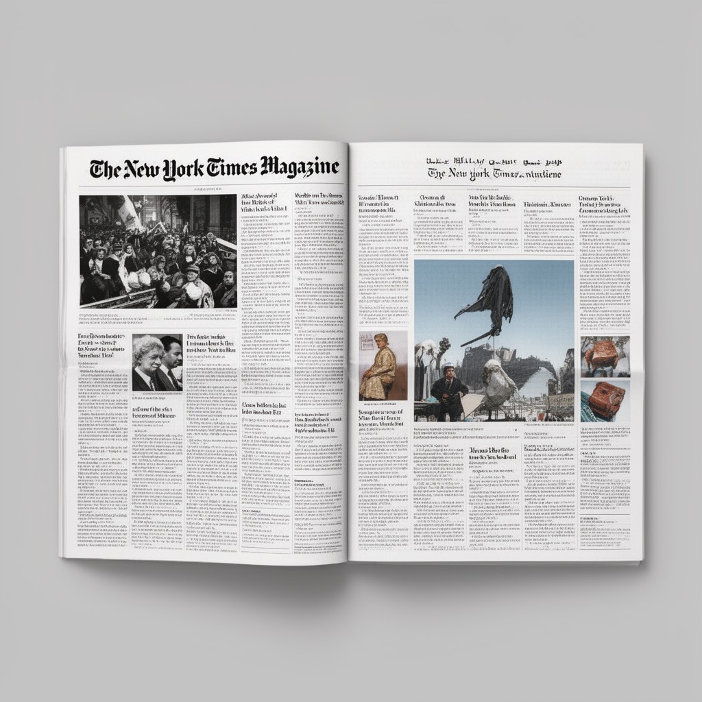 AI-generated illustration of The New York Times Magazine