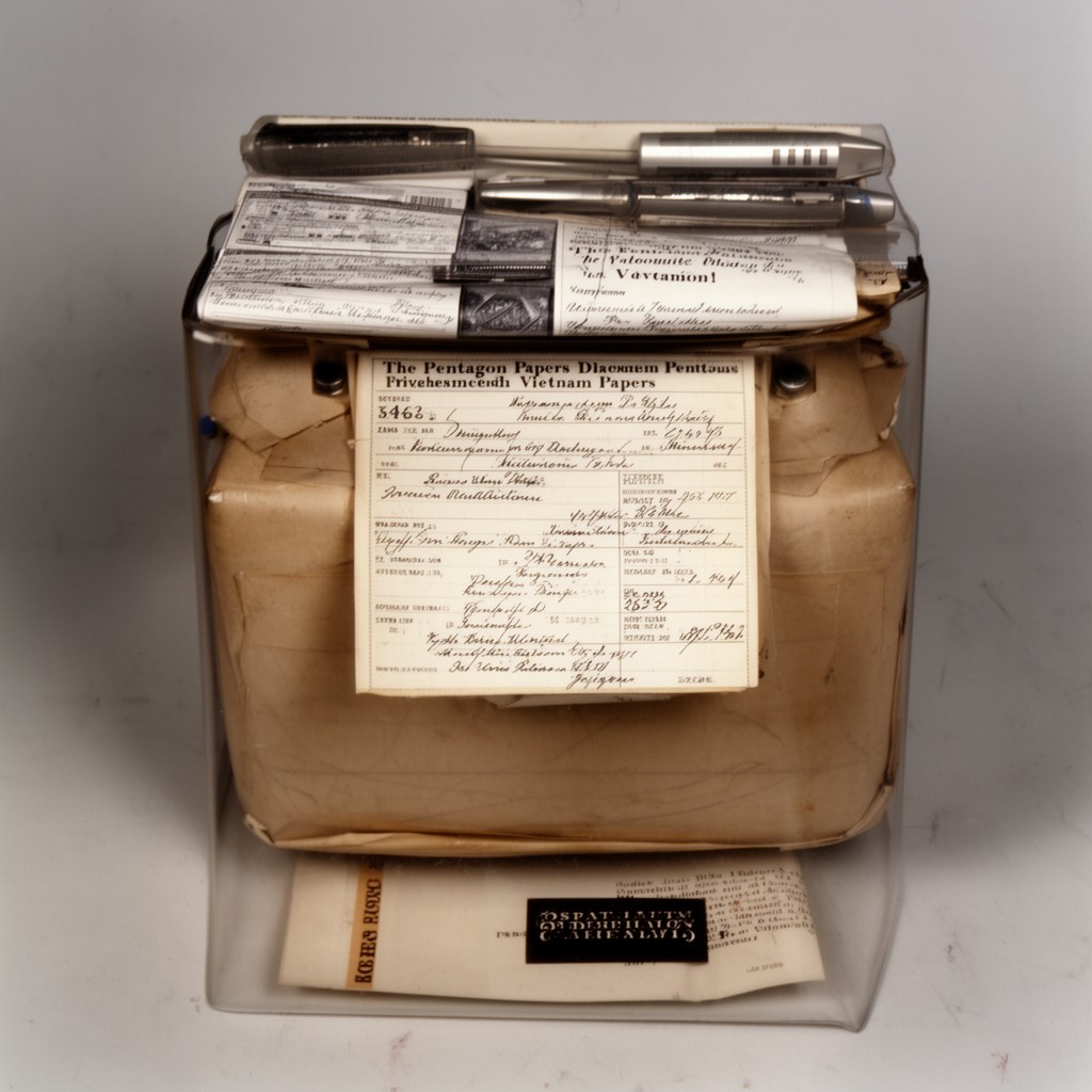 AI-generated illustration of Pentagon Papers