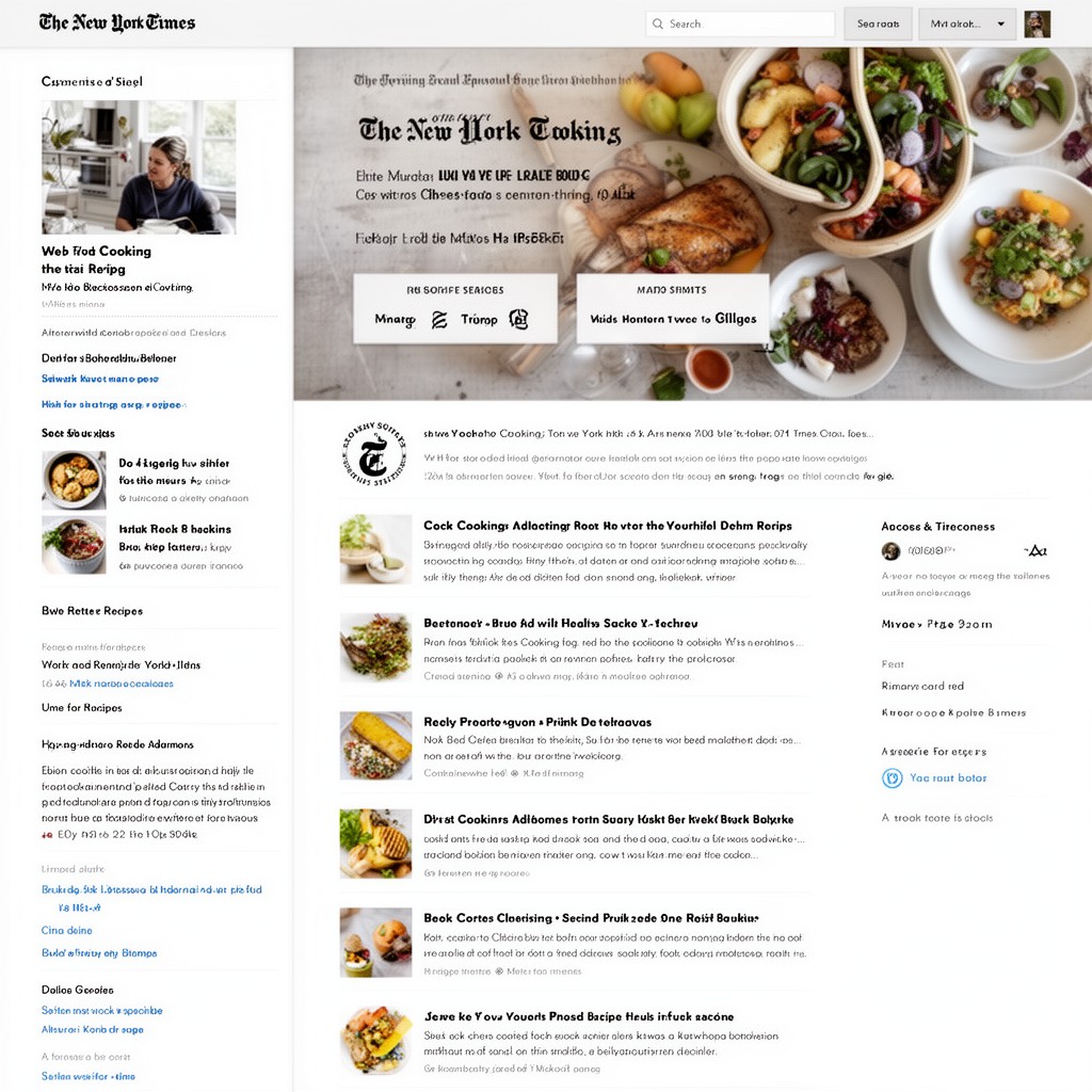 AI-generated illustration of NYT Cooking