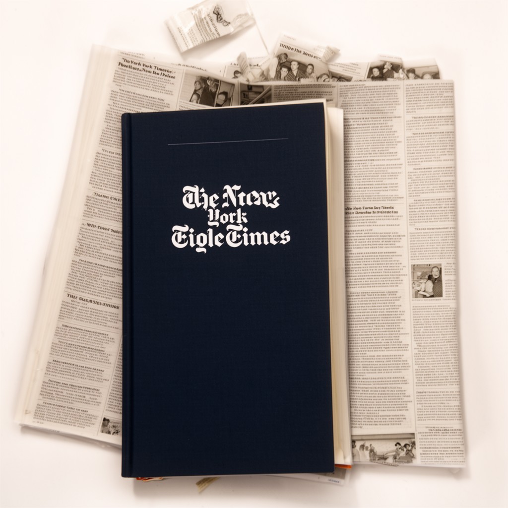 AI-generated illustration of The New York Times stylebook