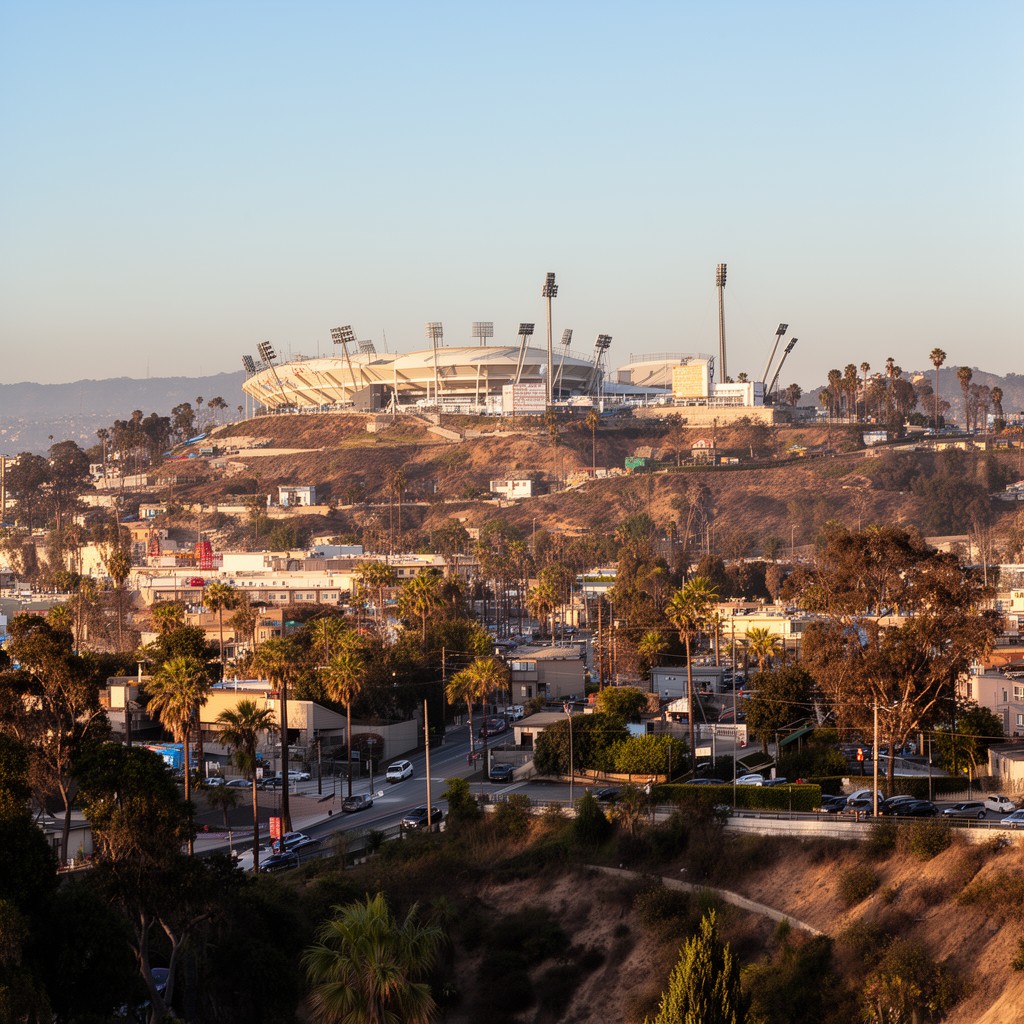 AI-generated illustration of Chavez Ravine