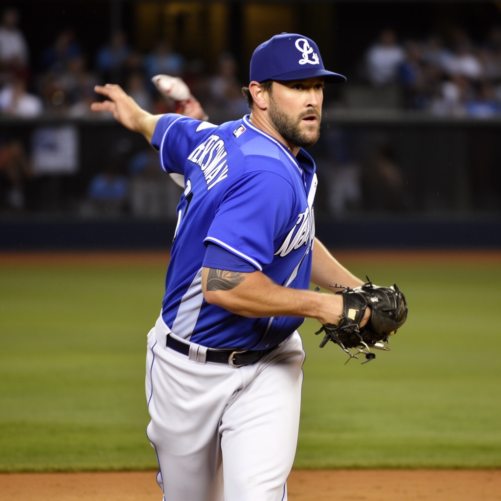 AI-generated illustration of Clayton Kershaw