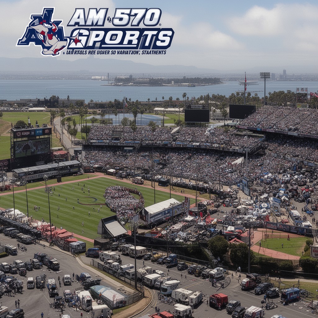 AI-generated illustration of AM 570 LA Sports