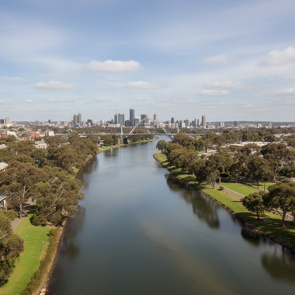 AI-generated illustration of Yarra River