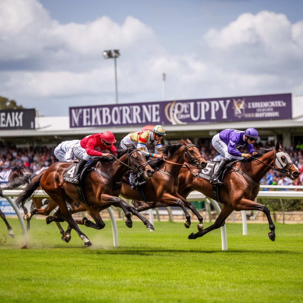 AI-generated illustration of Melbourne Cup
