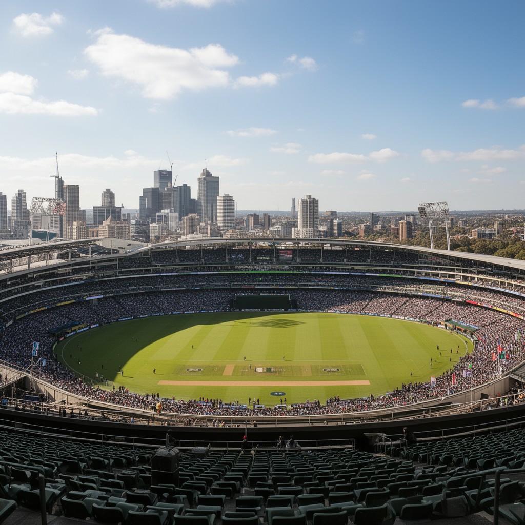 AI-generated illustration of Melbourne Cricket Ground