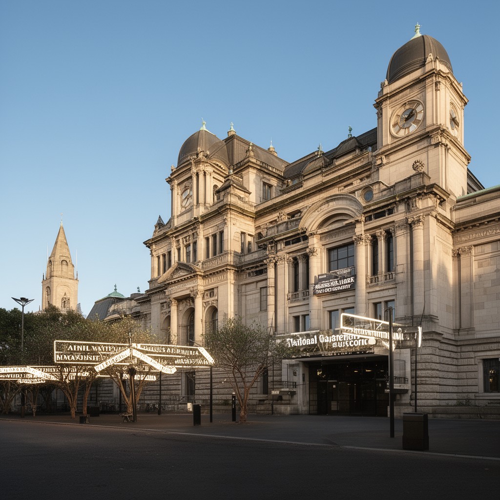 AI-generated illustration of National Gallery of Victoria