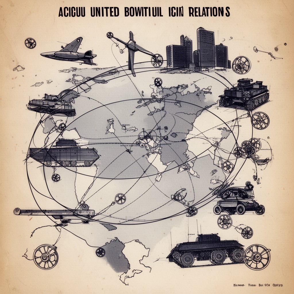 AI-generated illustration of United States–Soviet Union relations