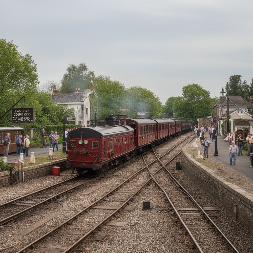 AI-generated illustration of Eastern Counties Railway