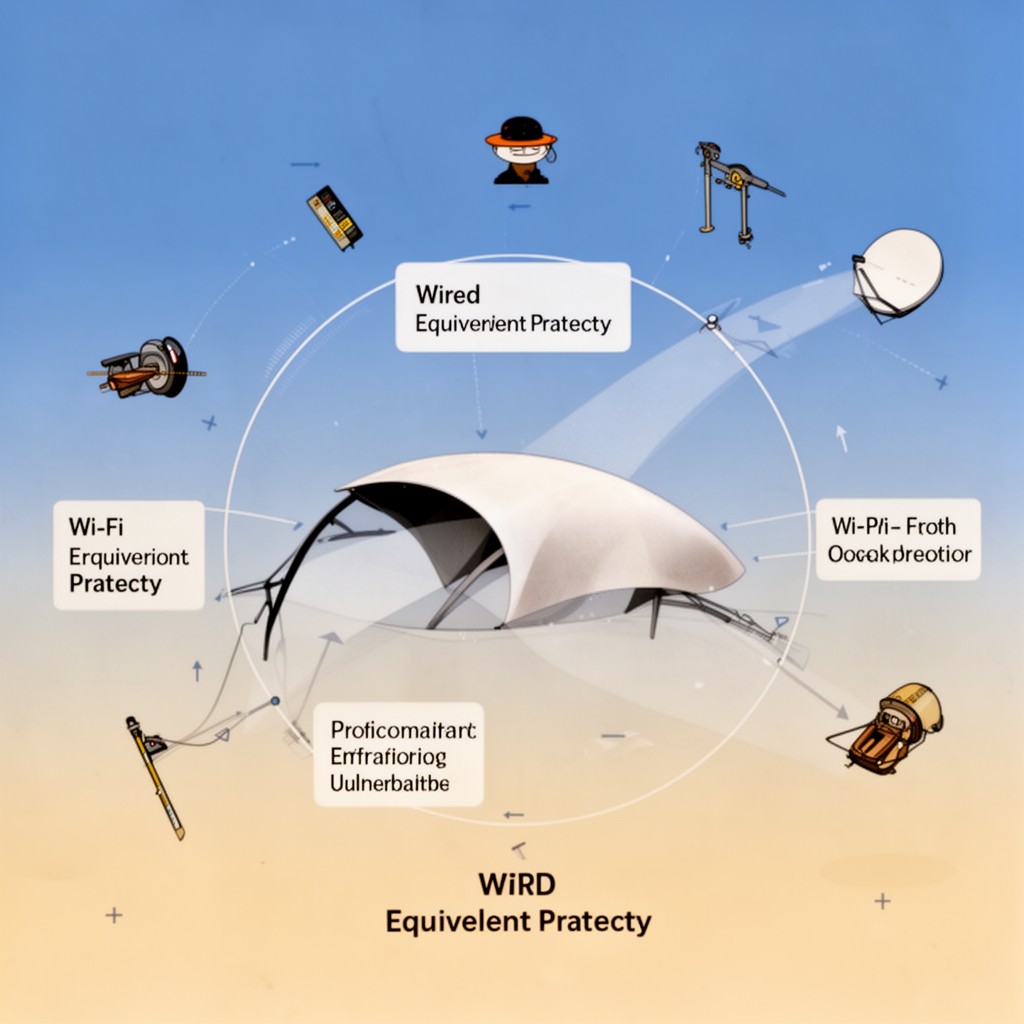 AI-generated illustration of Wired Equivalent Privacy