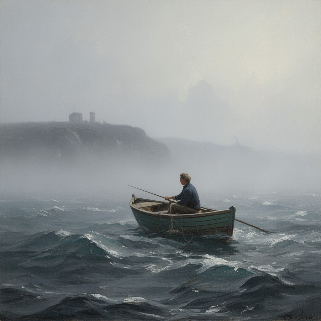 AI-generated illustration of The Fog Warning