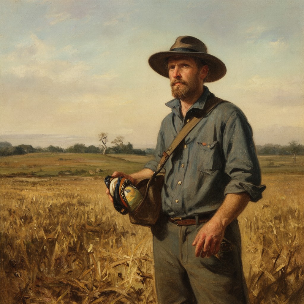 AI-generated illustration of The Veteran in a New Field