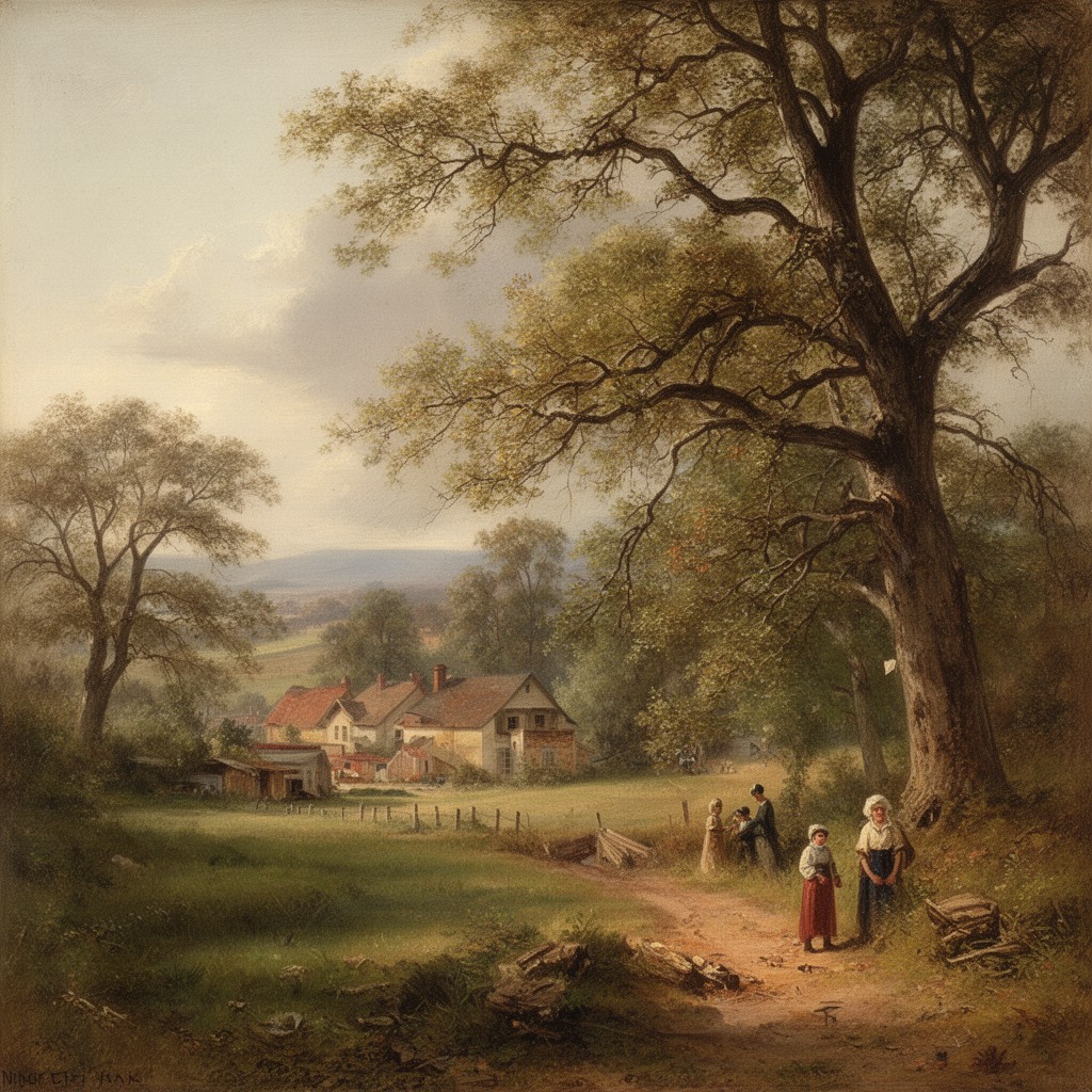 AI-generated illustration of Barbizon school