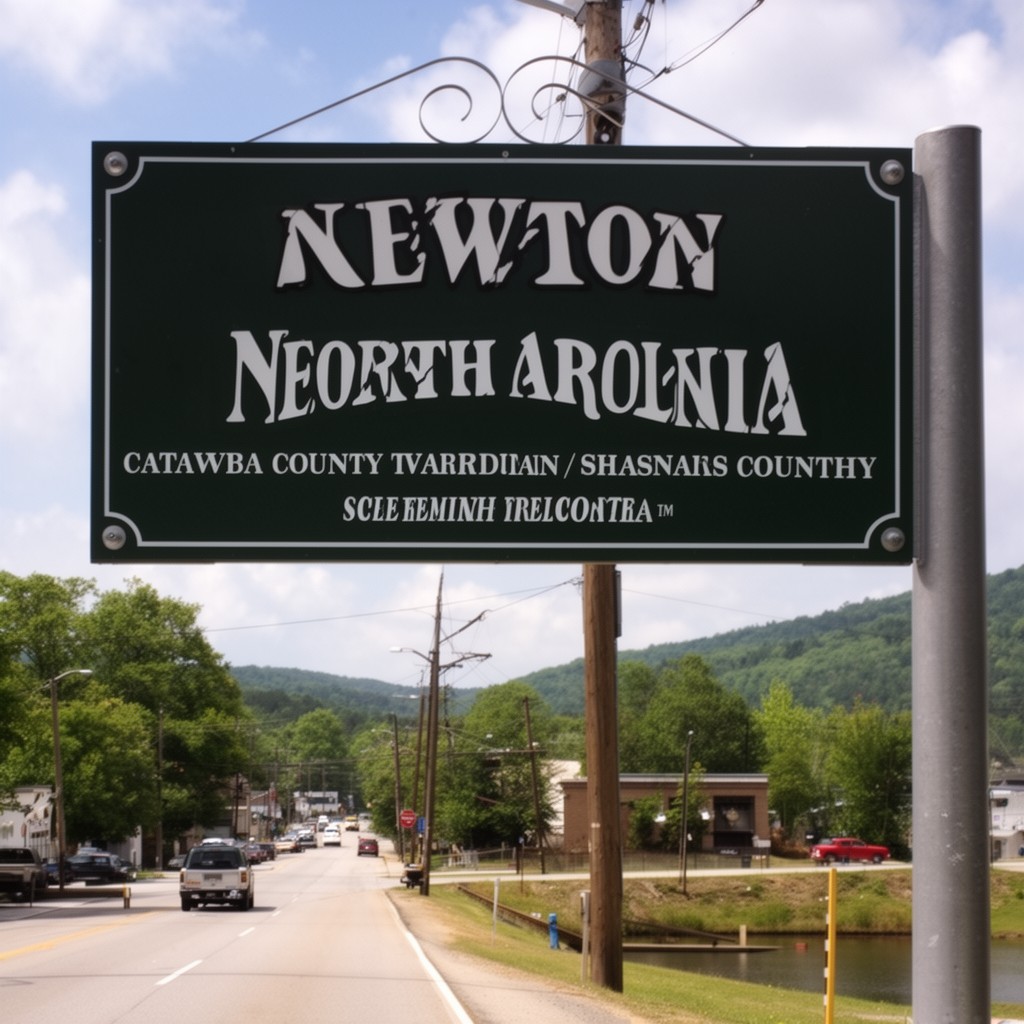 AI-generated illustration of Newton, North Carolina