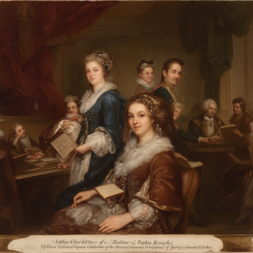 AI-generated illustration of Sophia Charlotte of Hanover