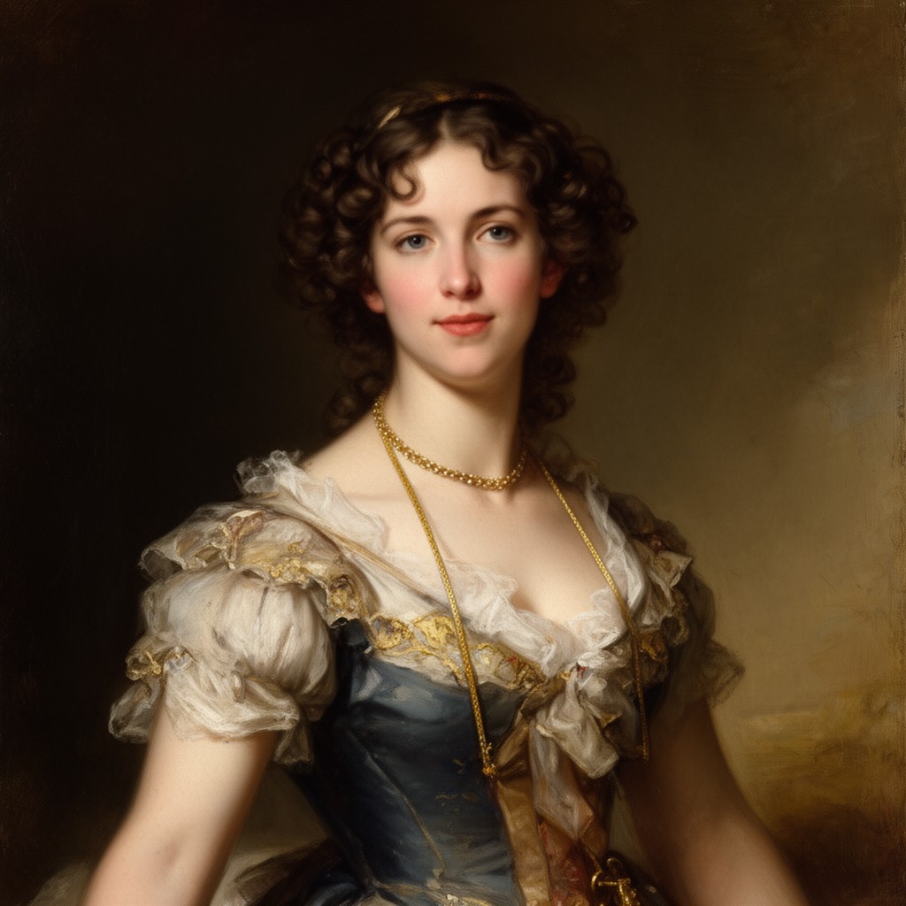 AI-generated illustration of Catherine Gordon