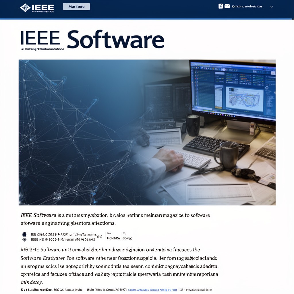 AI-generated illustration of IEEE Software